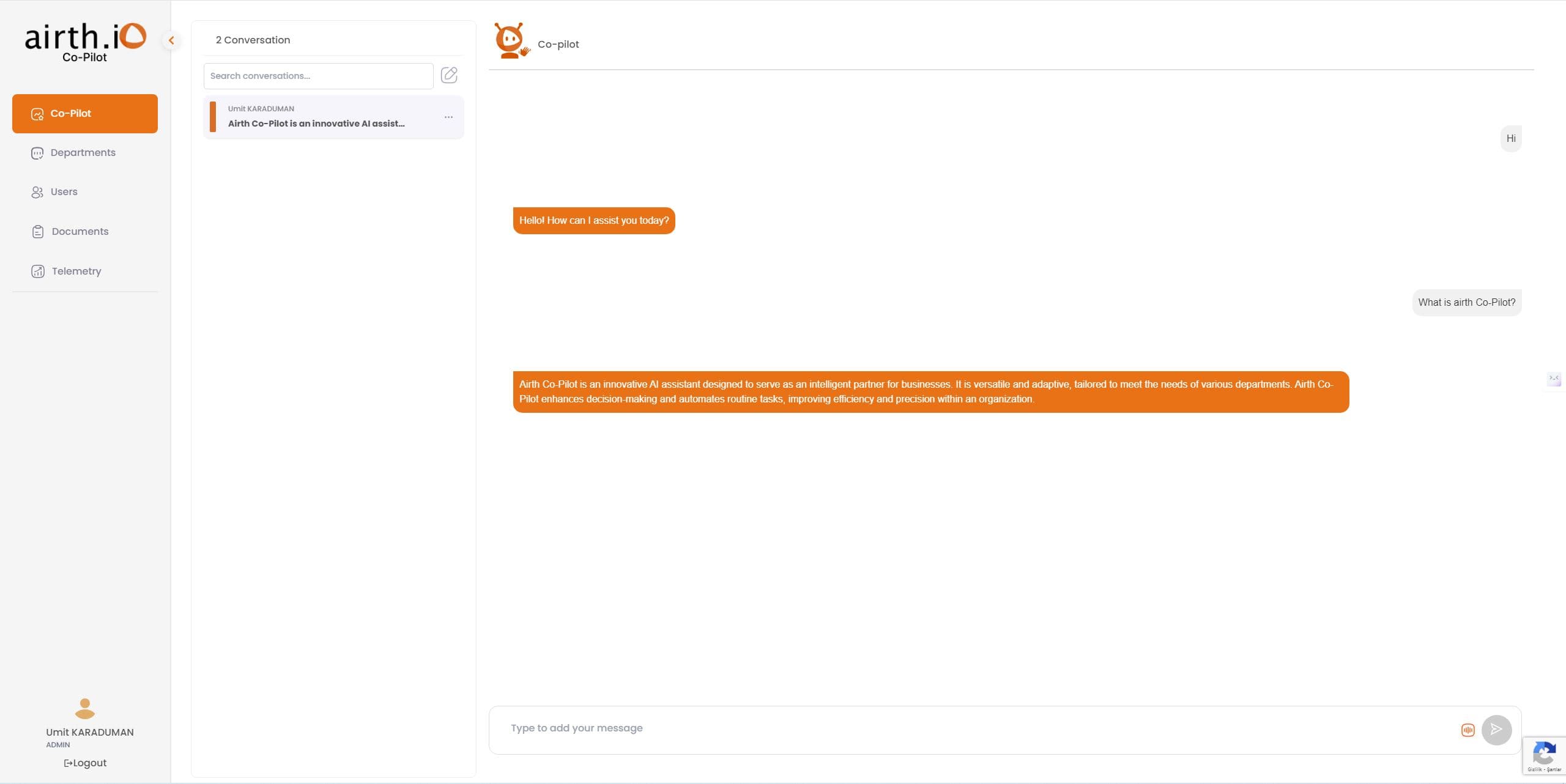 Conversations & AI Assistance
