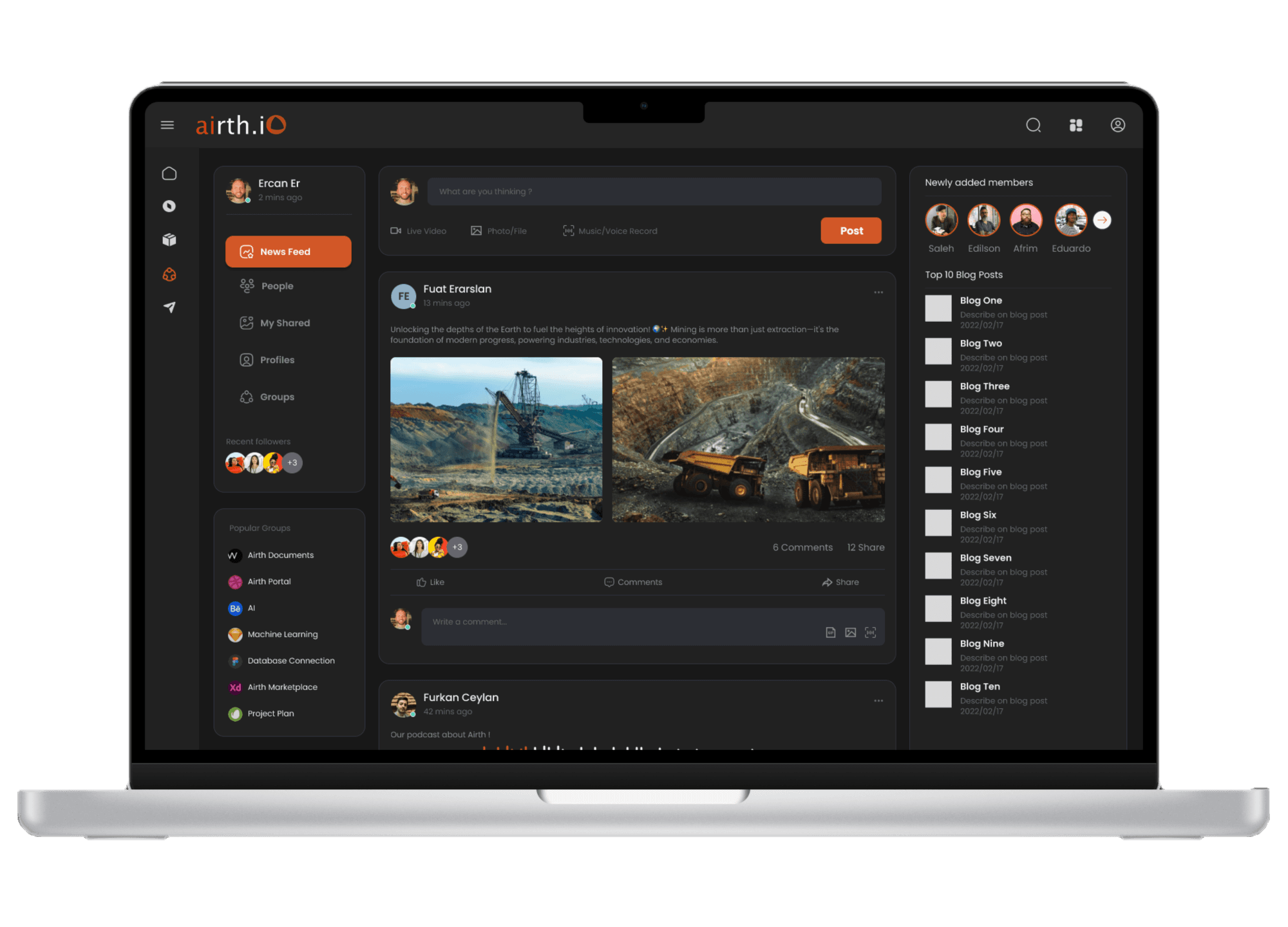 Knowledge Xchange Platform Interface